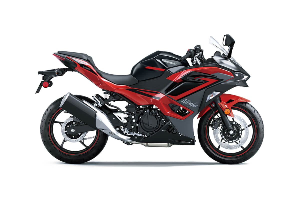 Kawasaki Ninja 500 Fairings (2024-2025) Matte Black, Gloss Red, Gloss Gray from KingsMotorcycleFairings.com