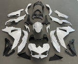 Kawasaki Ninja 500 Fairings (2024-2025) White, Black from KingsMotorcycleFairings.com