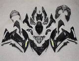 Kawasaki Ninja 650R Fairing Kit (2017-2019) Black, White, Green at KingsMotorcycleFairings.com