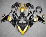 Kawasaki Ninja 650R Fairing Kit (2017-2019) Gold, Black, White at KingsMotorcycleFairings.com