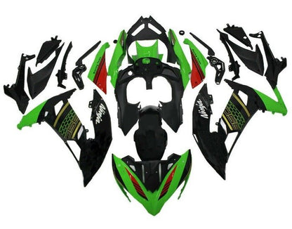 Kawasaki Ninja 650R Fairing Kit (2017-2019) Green, Black, Red, Gold at KingsMotorcycleFairings.com