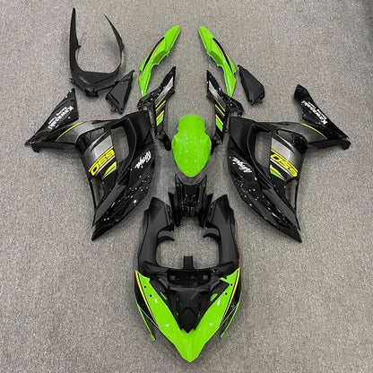 Kawasaki Ninja 650R Fairing Kit (2017-2019) Green, Black, Yellow at KingsMotorcycleFairings.com
