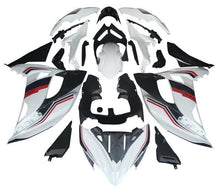 Kawasaki Ninja 650R Fairing Kit (2017-2019) White, Black, Red Stripe at KingsMotorcycleFairings.com
