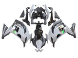 Kawasaki Ninja 650 Fairing KIt (2020-2025) Gray, Black, Green at KingsMotorcycleFairings.com