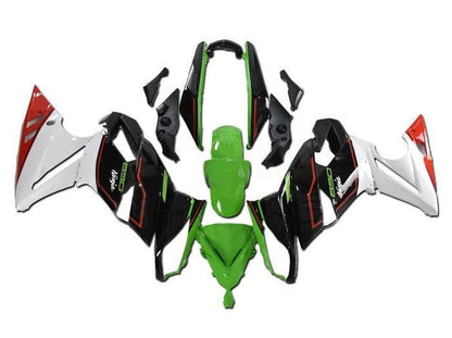 Kawasaki Ninja 650 Fairing Kit (2009-2011) Black, Green, White, Red at KingsMotorcycleFairings.com