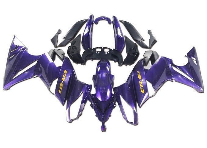 Kawasaki Ninja 650 Fairing Kit (2009-2011) Purple, Yellow at KingsMotorcycleFairings.com