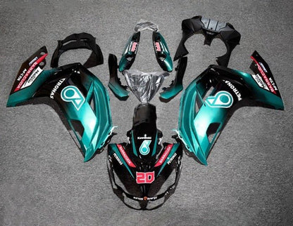 Kawasaki Ninja 650 Fairing Kit (2012-2016) Black, Blue Petronas at KingsMotorcycleFairings.com