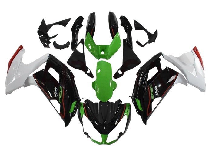 Kawasaki Ninja 650 Fairing Kit (2012-2016) Black, Green, White, Red at KingsMotorcycleFairings.com