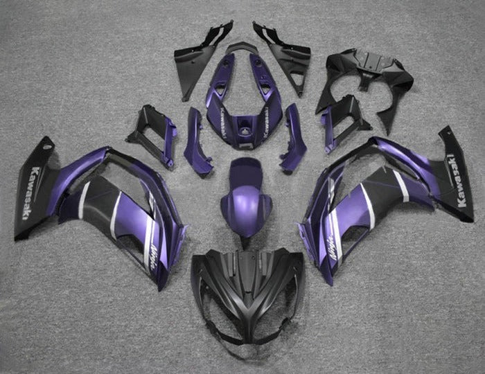 Kawasaki Ninja 650 Fairing Kit (2012-2016) Purple, Black, Gray, Matte Black at KingsMotorcycleFairings.com