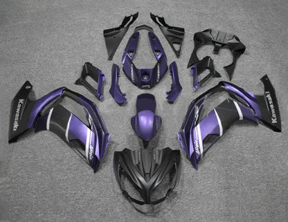 Kawasaki Ninja 650 Fairing Kit (2012-2016) Purple, Black, Gray, Matte Black at KingsMotorcycleFairings.com