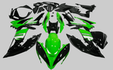 Kawasaki Ninja 650 Fairing Kit (2017-2019) Green, Black, White, Silver at KingsMotorcycleFairings.com