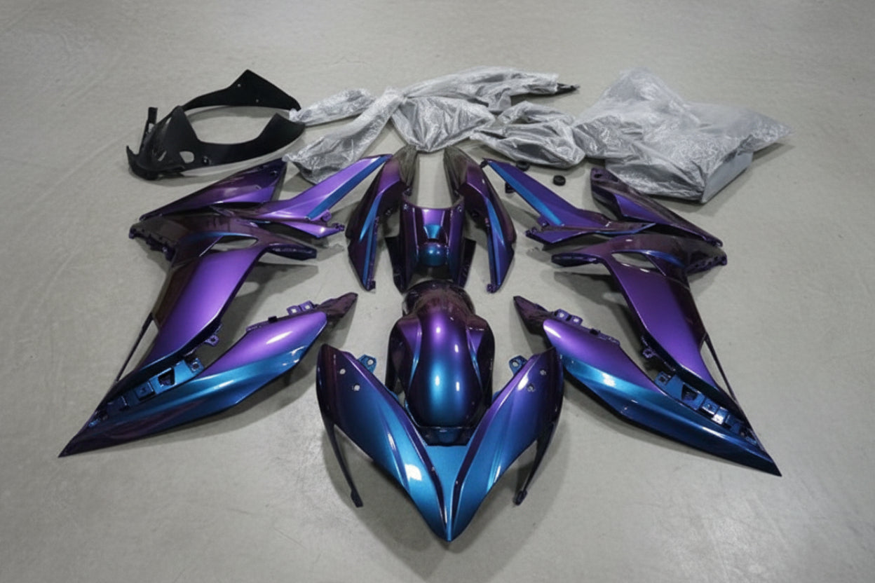 Kawasaki Ninja 650 Fairing Kit (2017-2019) Purple, Blue Chameleon at KingsMotorcycleFairings.com