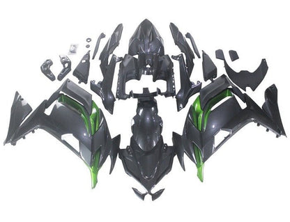 Kawasaki Ninja 650 Fairing Kit (2020-2025) Faux Carbon Fiber, Green at KingsMotorcycleFairings.com