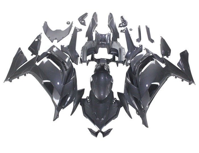 Kawasaki Ninja 650 Fairing Kit (2020-2025) Faux Carbon Fiber at KingsMotorcycleFairings.com