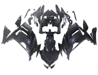 Kawasaki Ninja 650 Fairing Kit (2020-2025) Faux Forged Carbon Fiber at KingsMotorcycleFairings.com