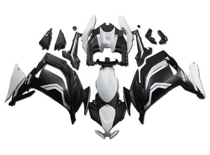 Kawasaki Ninja 650 Fairing Kit (2020-2025) Matte Black, Matte White at KingsMotorcycleFairings.com
