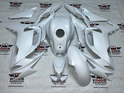 Kawasaki Ninja 650 Fairing Kit (2020-2025) White Metallic from KingsMotorcycleFairings.com
