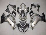 Kawasaki Ninja 650 Fairing Pieces (2012-2016) Dark Silver, Matte Black at KingsMotorcycleFairings.com
