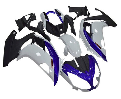 Kawasaki Ninja 650 Fairing Set (2012-2016) White, Blue, Matte Black at KingsMotorcycleFairings.com