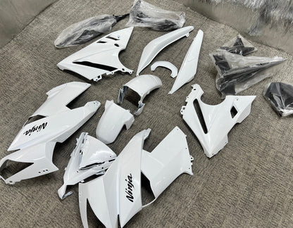 Kawasaki Ninja 650 Fairings (2009-2011) Gloss White from KingsMotorcycleFairings.com