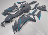 Kawasaki Ninja 650 Fairings (2020-2025) Gray, Blue from KingsMotorcycleFairings.com