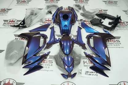 Kawasaki Ninja 650 Fairings (2020-2025) Purple, Blue Chameleon from KingsMotorcycleFairings.com