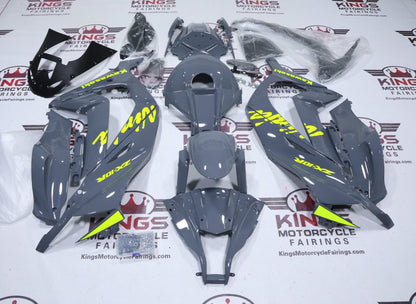 Kawasaki Ninja ZX-10R Fairings (2011-2015) Gray, Yellow at KingsMotorcycleFairings.com