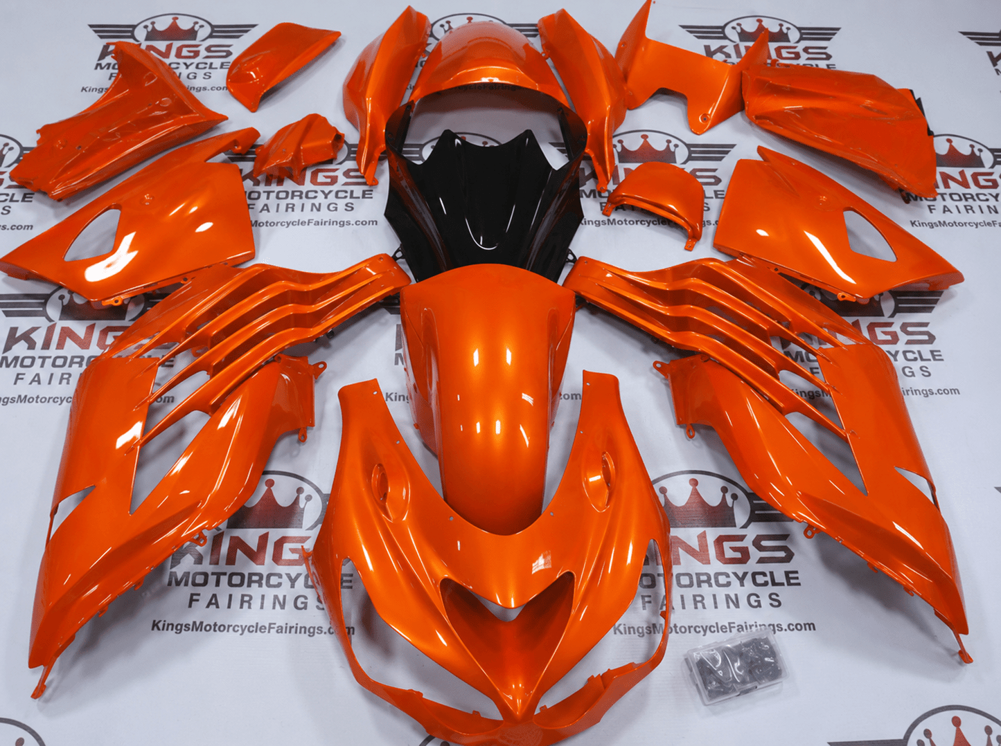 Kawasaki Ninja ZX-14R Fairings (2012-2024) Orange at KingsMotorcycleFairings.com