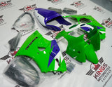 Kawasaki Ninja ZX-6R 636 Fairings (2000-2002) Green, Purple, White at KingsMotorcycleFairings.com