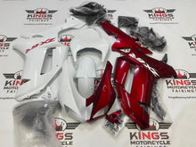 Kawasaki Ninja ZX-6R Fairings (2007-2008) Split White, Red at kingsMotorcycleFairings.com