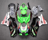 Kawasaki Ninja ZX10RR Fairings (2021-2025) Green, Black, White, Red, Showa at KingsMotorcycleFairings.com