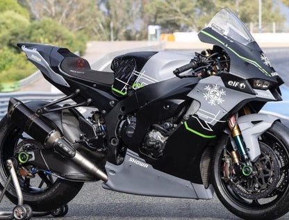 Kawasaki Ninja ZX10RR Fairings (2021-2025) Matte Black, Gray, Green, Elf at KingsMotorcycleFairings.com