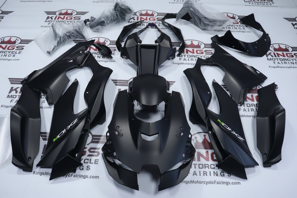 Kawasaki Ninja ZX10RR Fairings (2021-2025) Matte Black, White, Green from KingsMotorcycleFairings.com
