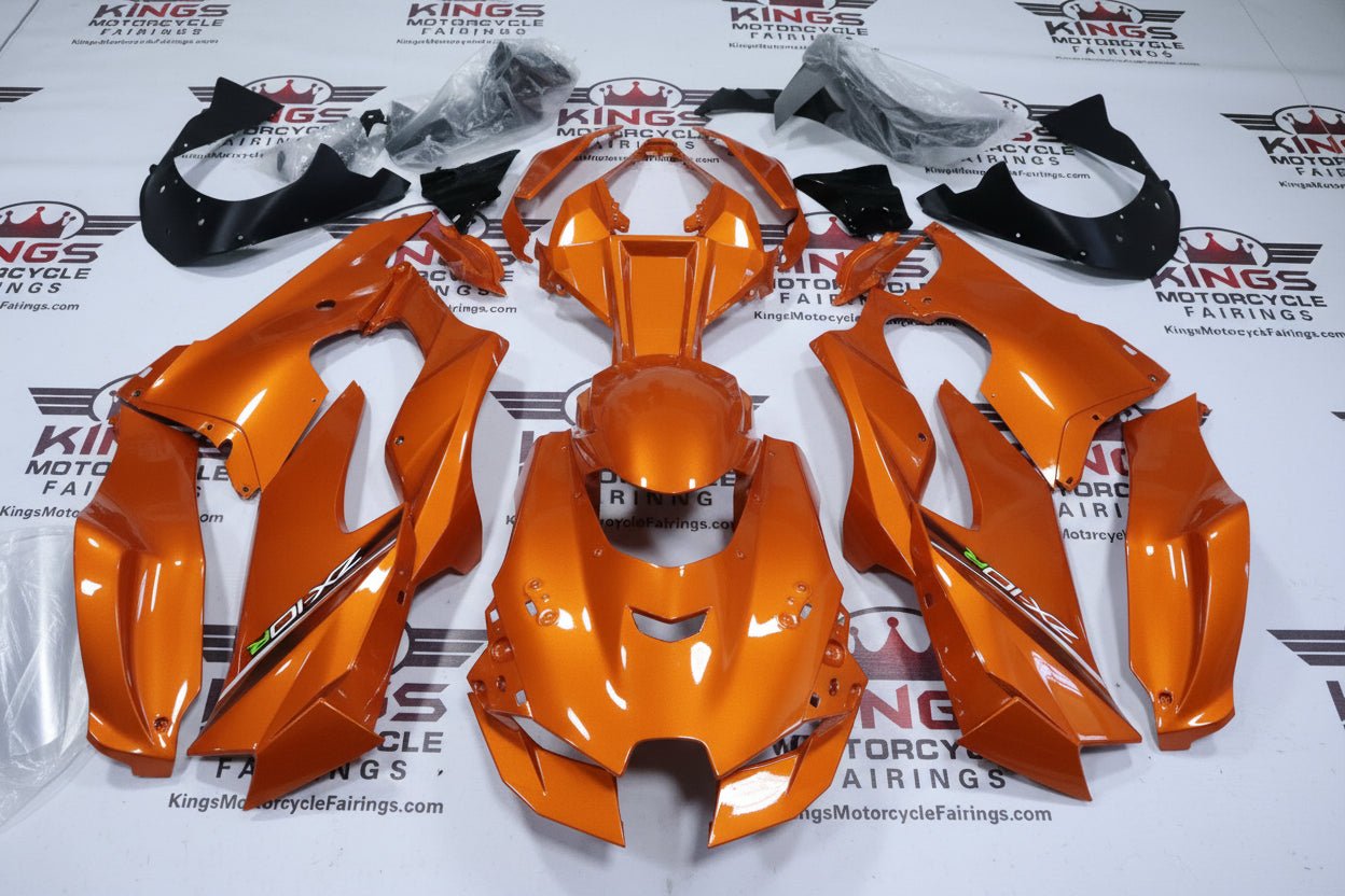 Kawasaki Ninja ZX10RR Fairings (2021-2025) Orange from KingsMotorcycleFairings.com