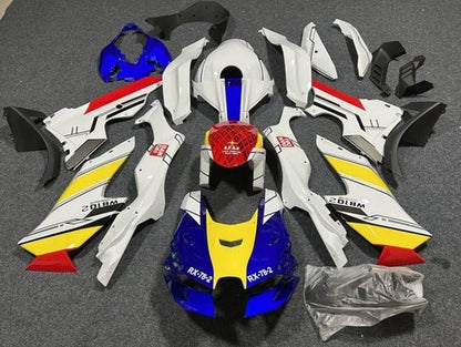 Kawasaki Ninja ZX10RR Fairings (2021-2025) White, Blue, Yellow, Red at KingsMotorcycleFairings.com