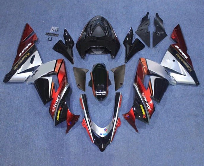 Kawasaki Ninja ZX10R Fairing Kit (2004-2005) Black, Red, Silver, Orange at KingsMotorcycleFairings.com