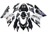 Kawasaki Ninja ZX10R Fairing Kit (2004-2005) Black, White Mobile1 at KingsMotorcycleFairings.com