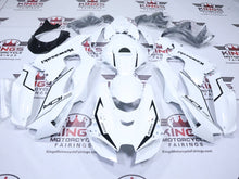 Kawasaki Ninja ZX10R Fairing Kit (2021-2025) White, Black Stripe at KingsMotorcycleFairings.com