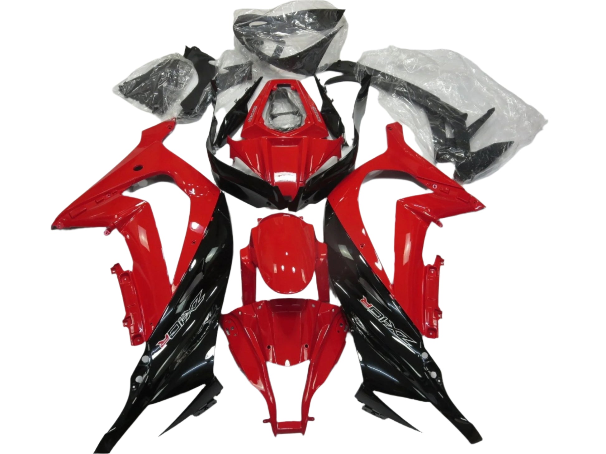 Kawasaki Ninja ZX10R Fairing Set (2011-2015) Red, Black at KingsMotorcycleFairings.com