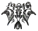 Kawasaki Ninja ZX10R Fairings (2011-2015) Matte Black, White, Green Elf at KingsMotorcycleFairings.com