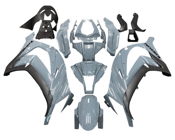 Kawasaki Ninja ZX10R Fairings (2011-2015) Nardo Gray at KingsMotorcycleFairings.com