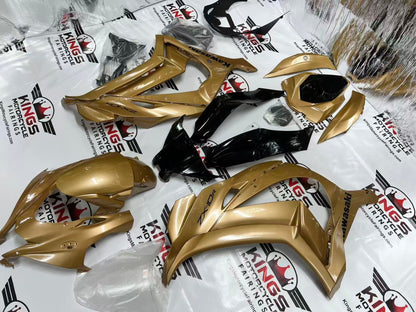 Kawasaki Ninja ZX10R Fairings (2016-2020) Gold Sand from KingsMotorcycleFairings.com