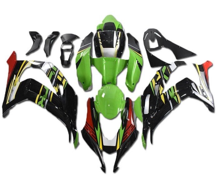 Kawasaki Ninja ZX10R Fairings (2016-2020) Green, Black, Red, Yellow, Gray at KingsMotorcycleFairings.com