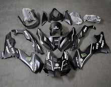 Kawasaki Ninja ZX10R Fairings (2021-2025) Matte Black, White Monster at KingsMotorcycleFairings.com