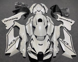 Kawasaki Ninja ZX10R Fairings (2021-2025) White, Black Line at KingsMotorcycleFairings.com