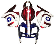 Kawasaki Ninja ZX12R Fairings (2000-2001) Blue, Red, White, Captain America at KingsMotorcycleFairings.com