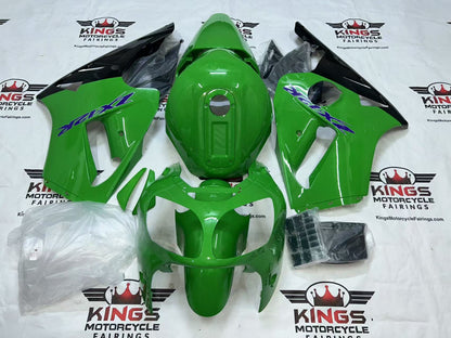 Kawasaki Ninja ZX12R Fairings (2000-2001) Green, Black, Blue from KingsMotorcycleFairings.com