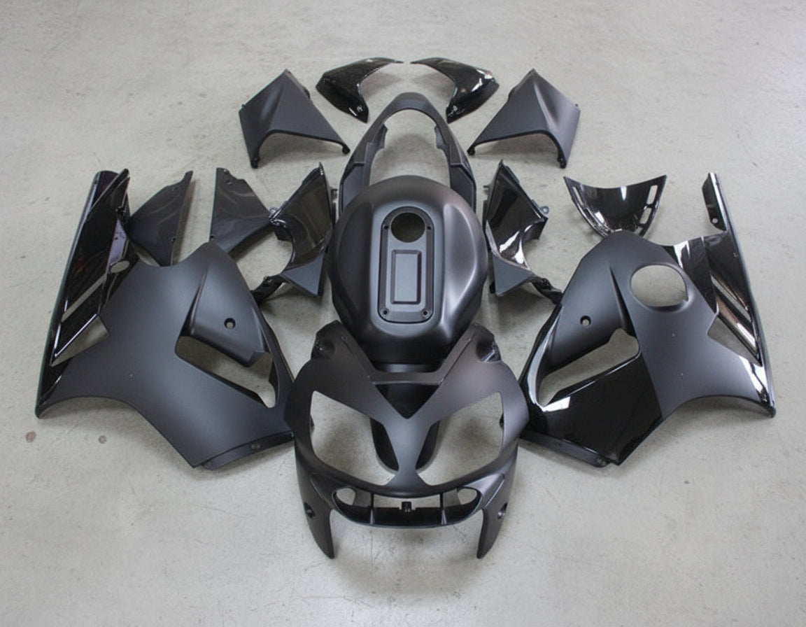 Kawasaki Ninja ZX12R Fairings (2000-2001) Matte Black, Gloss Black at KingsMotorcycleFairings.com