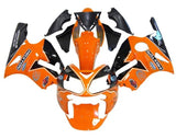 Kawasaki Ninja ZX12R Fairings (2002-2006) Orange, Black, White at KingsMotorcycleFairings.com