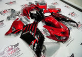 Fairings for Kawasaki Ninja ZX14R (2012-2024) Candy Red, Black at KingsMotorcycleFairings.com